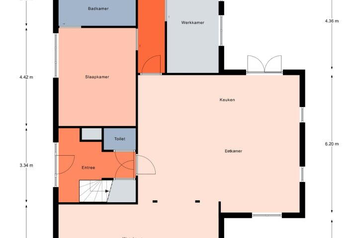 Plattegrond – Brandparken 60, Leek