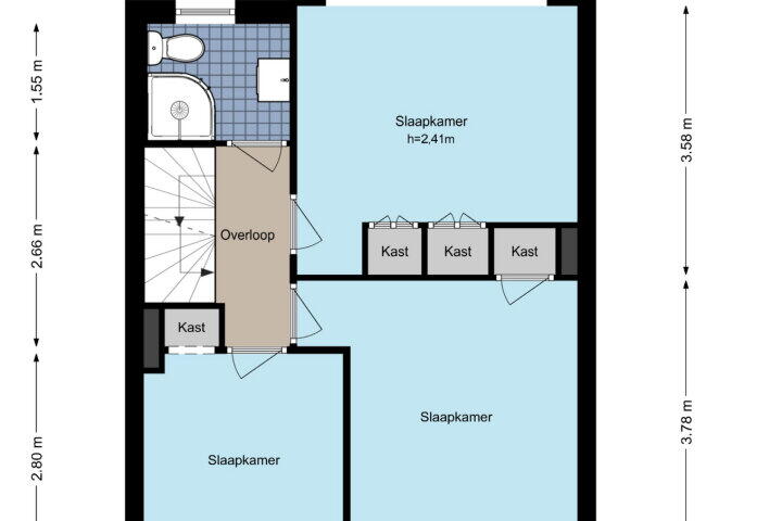 Plattegrond – Brantwijk 64, Amstelveen
