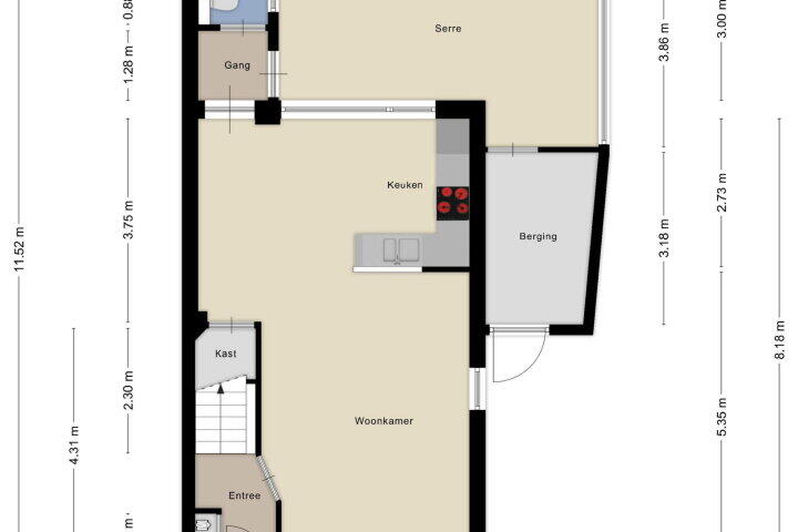 Plattegrond – Brasem 55, Bodegraven