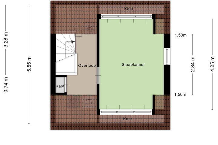Plattegrond – Brasem 55, Bodegraven