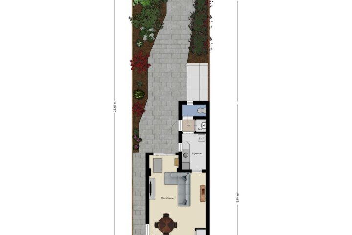 Plattegrond – Bredaseweg 140, Roosendaal