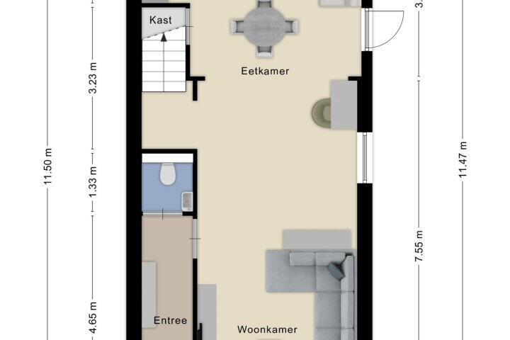 Plattegrond – Bredaseweg 72, Roosendaal