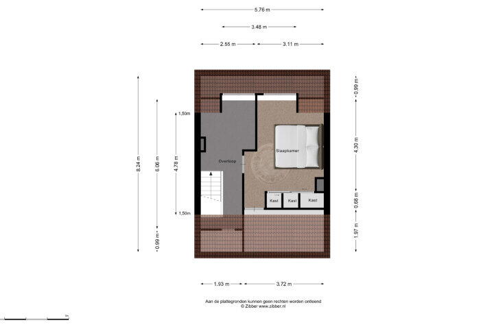 Plattegrond – Brederostraat 47, Breda