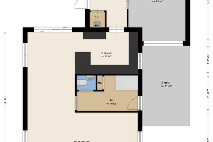 Plattegrond – Breekamp 8, Beilen