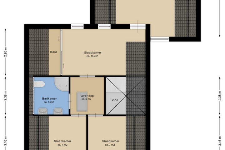 Plattegrond – Breekamp 8, Beilen