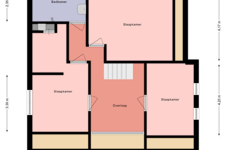Plattegrond – Breksdyk 51, Oudega