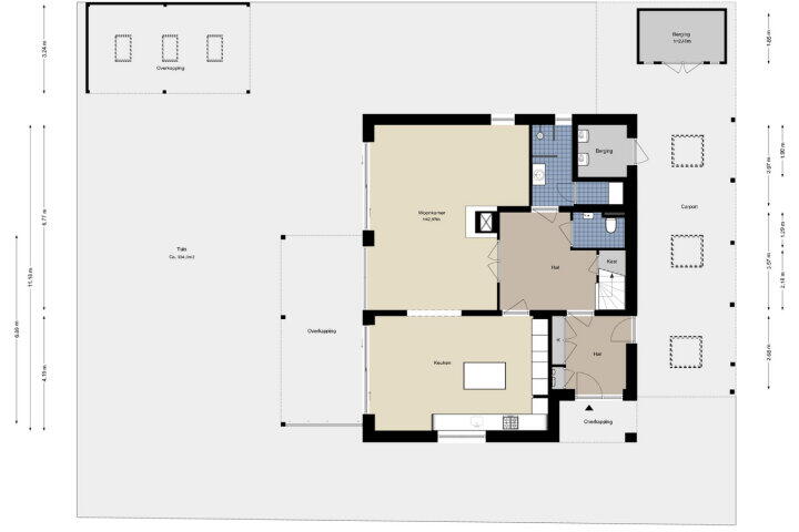 Plattegrond – Brigantijn 3, Amstelveen