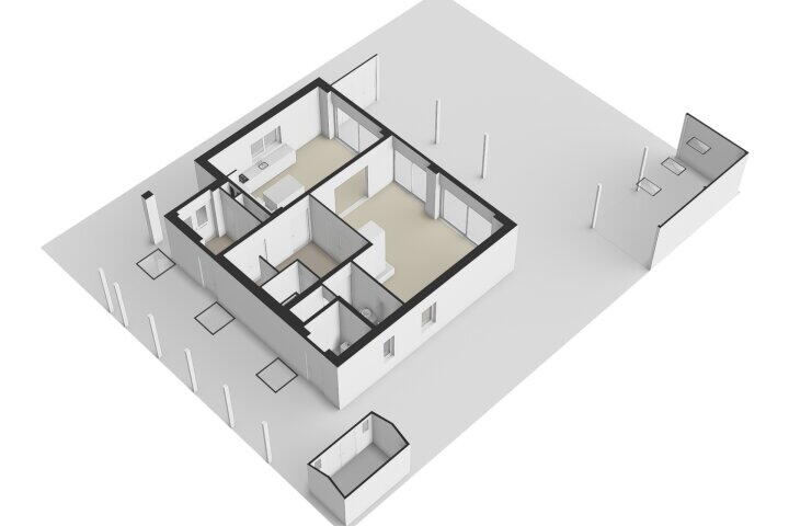 Plattegrond – Brigantijn 3, Amstelveen
