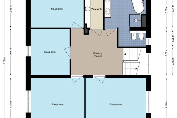 Plattegrond – Brigantijn 3, Amstelveen
