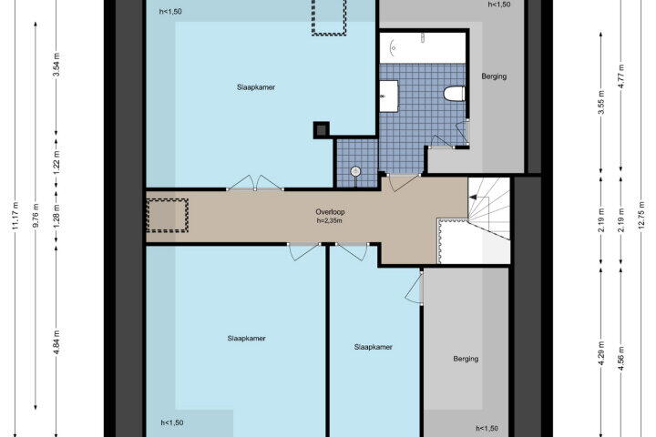 Plattegrond – Brigantijn 3, Amstelveen