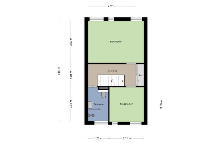 Plattegrond – Briljantstoep 14, Assen
