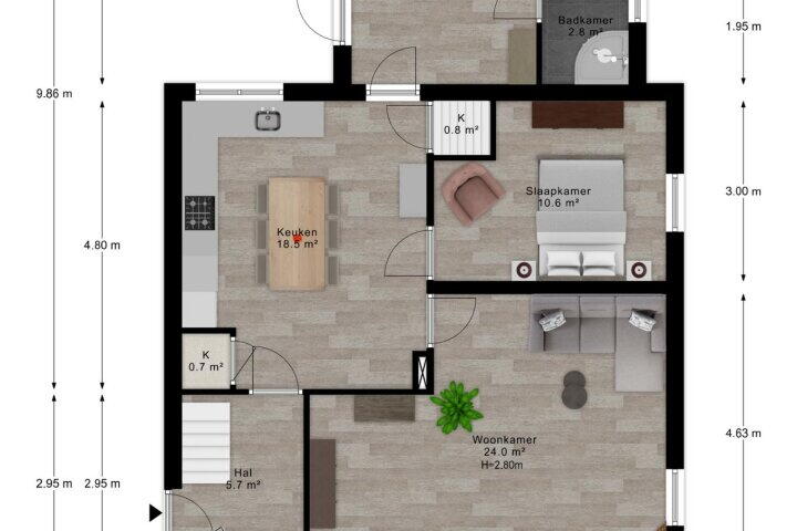 Foto 58 - Broeksestraat 26, Babyloniënbroek