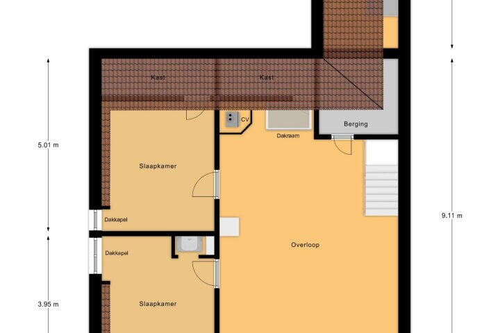 Plattegrond – Broekstraat 6, Nederasselt