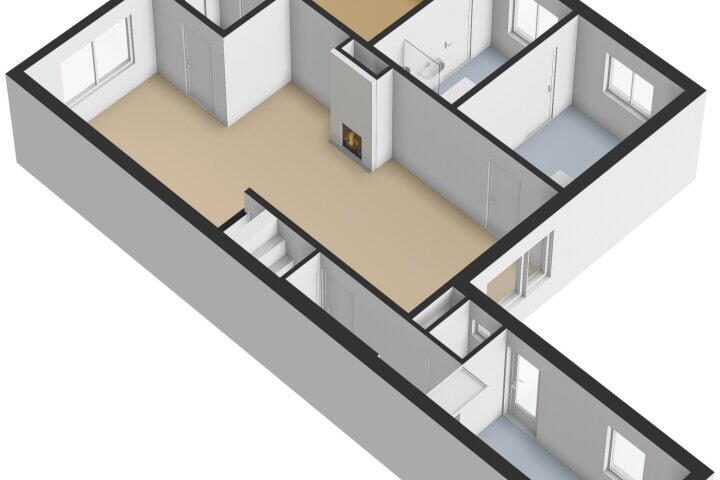 Plattegrond – Broekstraat 6, Nederasselt