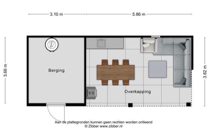 Plattegrond – Bronkhorstdreef 48, Roosendaal