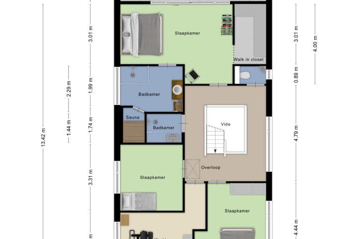 Plattegrond – Bronkhorstdreef 54, Roosendaal