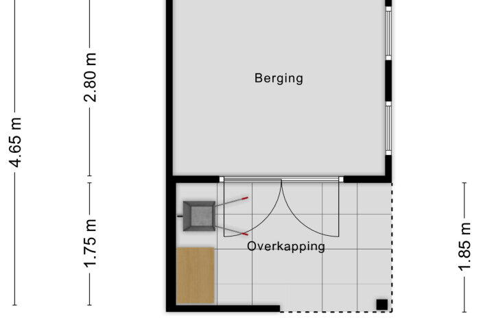 Plattegrond – Bronkhorstdreef 54, Roosendaal