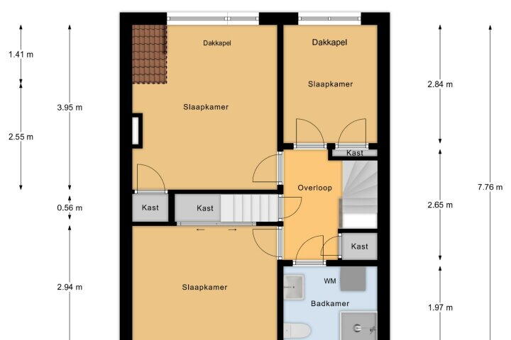 Plattegrond – Bronkhorstweg 4, Velp (NB)