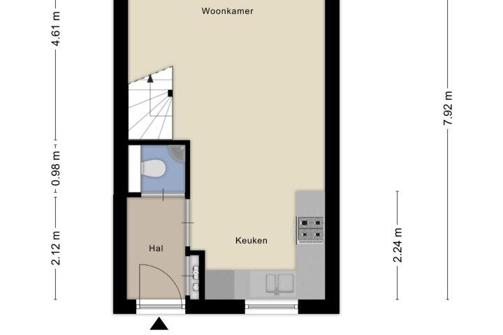 Plattegrond – Brouwerstraat 31, Den Helder