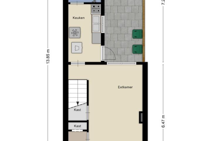 Plattegrond – Brouwerstraat 43, Den Helder