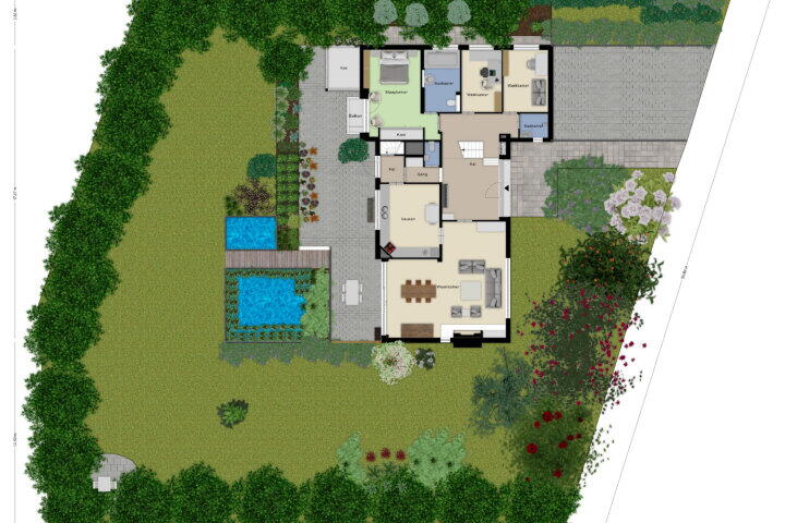 Plattegrond – Brucknerlaan 23, Roosendaal