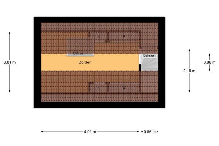 Plattegrond – Brunahildestraat 39, Brunssum