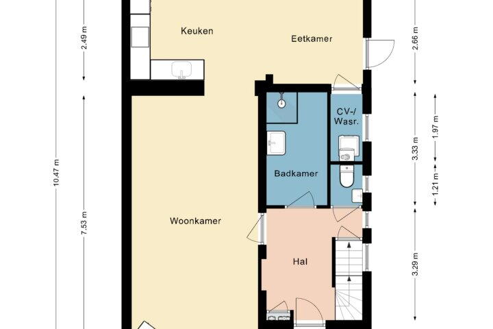 Plattegrond – Brunahildestraat 74, Brunssum