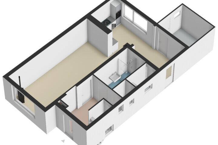 Plattegrond – Brunahildestraat 74, Brunssum