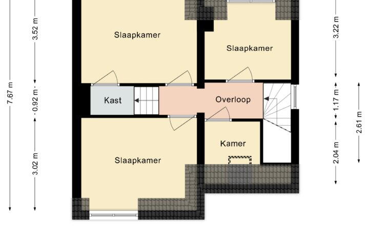Plattegrond – Brunahildestraat 74, Brunssum