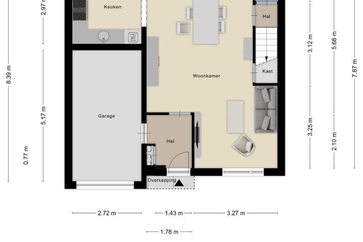 Plattegrond – Buitenberg 38, Roosendaal