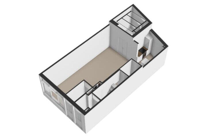 Plattegrond – Buiten Brouwersstraat 18 H, Amsterdam