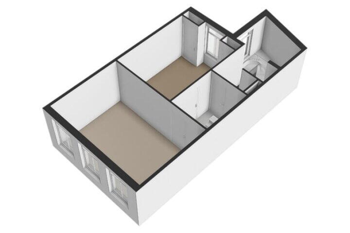 Plattegrond – Buiten Brouwersstraat 18 H, Amsterdam