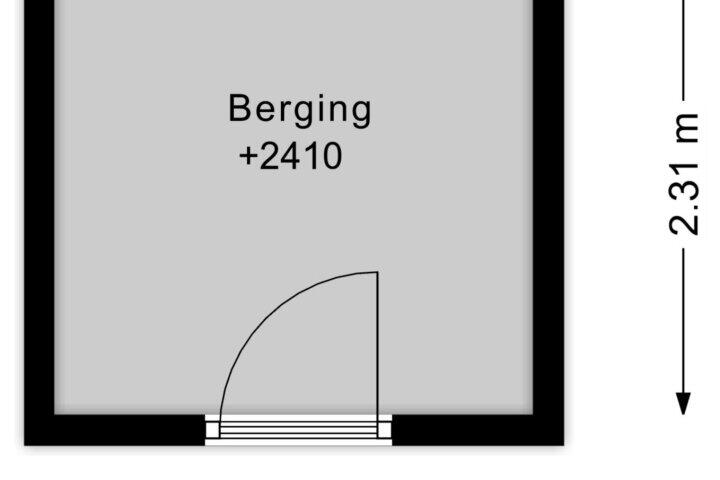 Plattegrond – Buitendams 36 B, Hardinxveld-Giessendam