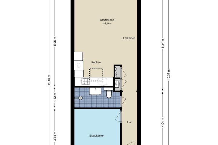 Plattegrond – Buitenplein 28, Amstelveen