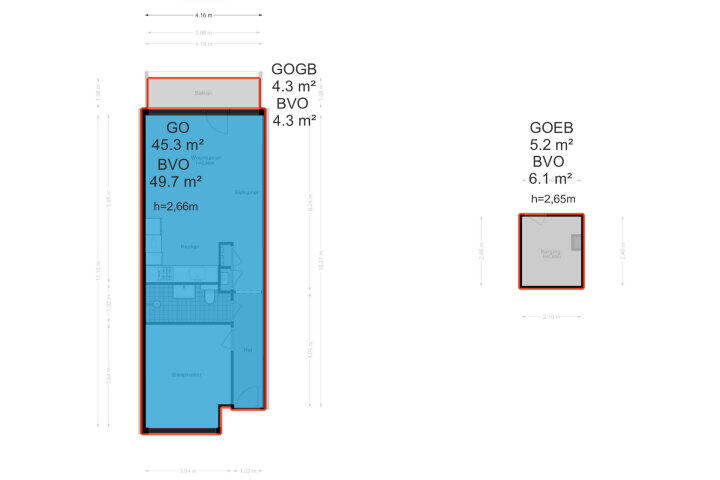 Plattegrond – Buitenplein 28, Amstelveen