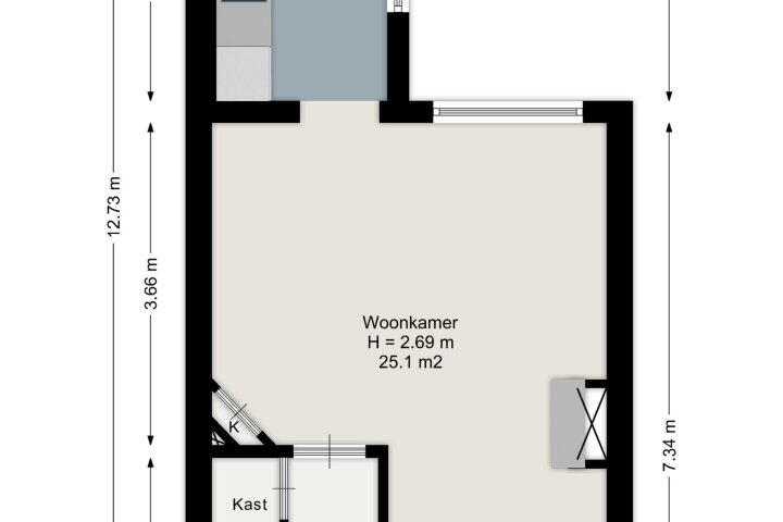 Plattegrond – Buitenzorgplein 3, Enschede