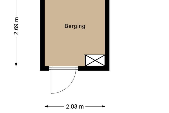 Plattegrond – Buizerd 25, Heerenveen