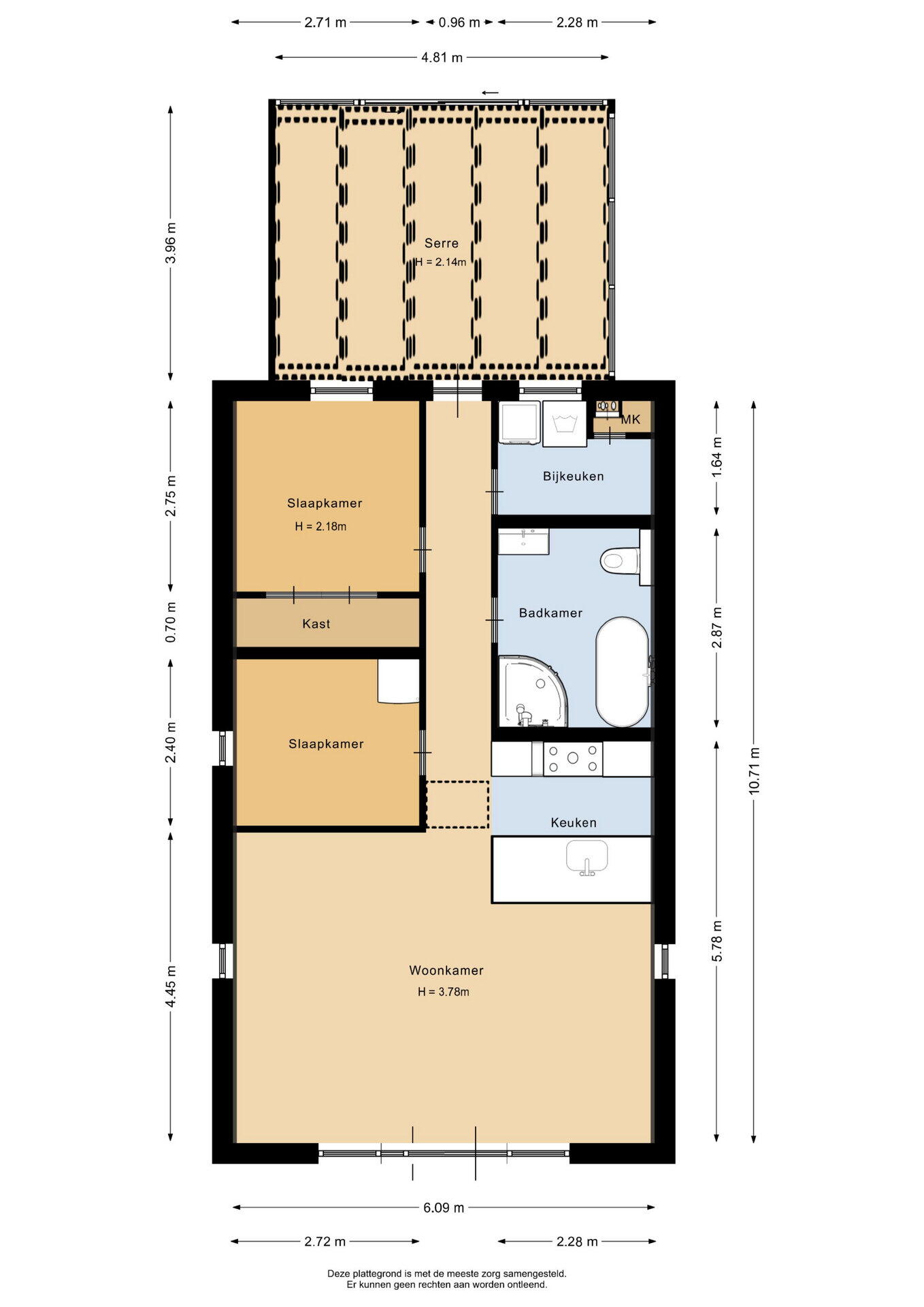 Plattegrond 1 - Bultweg 25 R 18, De Bult