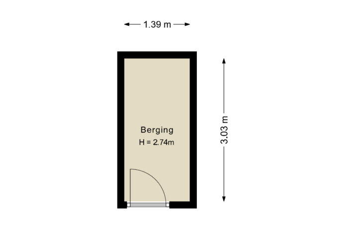 Plattegrond – Bunchestraat 8, Reeuwijk