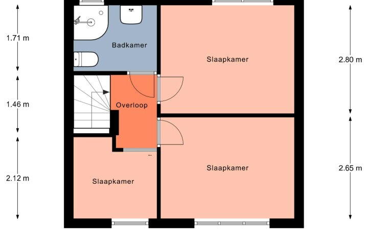 Plattegrond – Burgemeester Borgerstraat 25, Roden