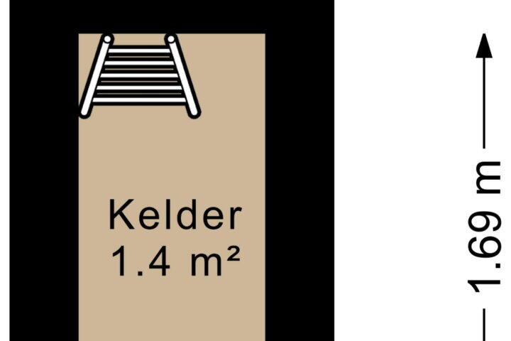 Plattegrond – Burgemeester Borgerstraat 28, Roden