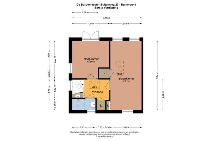 Plattegrond – Burgemeester Buitenweg 20, Ruinerwold
