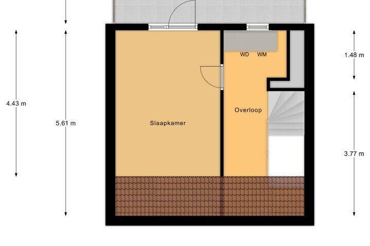 Plattegrond – Burgemeester de Regtstraat 18, Rucphen