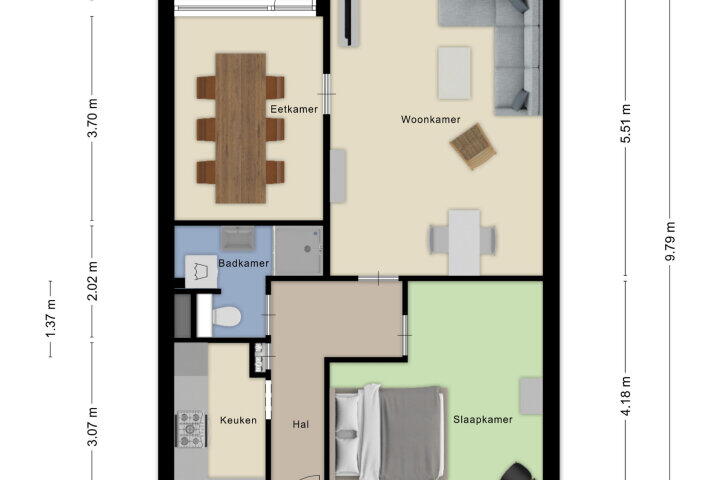 Plattegrond – Burgemeester Freijterslaan 16, Roosendaal