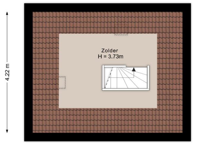 Plattegrond – Burgemeester Goeman Borgesiusstraat 16, Steenwijk