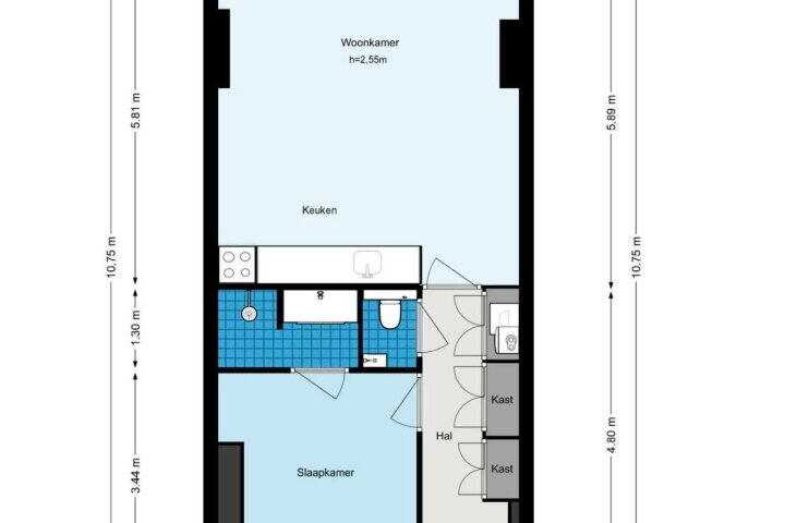Plan – Burgemeester Hogguerstraat 397 E, Amsterdam