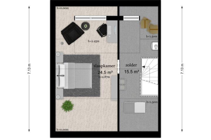 Plattegrond – Burgemeester H Spruytlaan 37, Amerongen