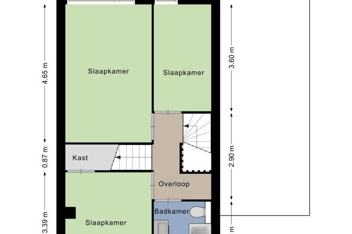 Plattegrond – Burgemeester Kievitslaan 11, Klein Zundert