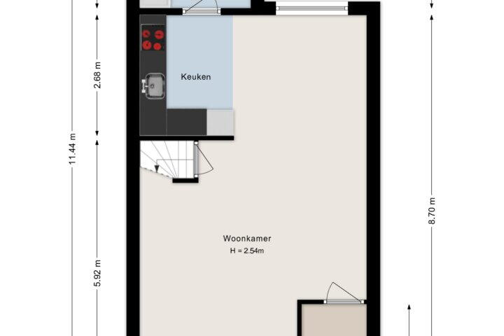 Plattegrond – Burgemeester Kuiperslaan 80, Oldemarkt