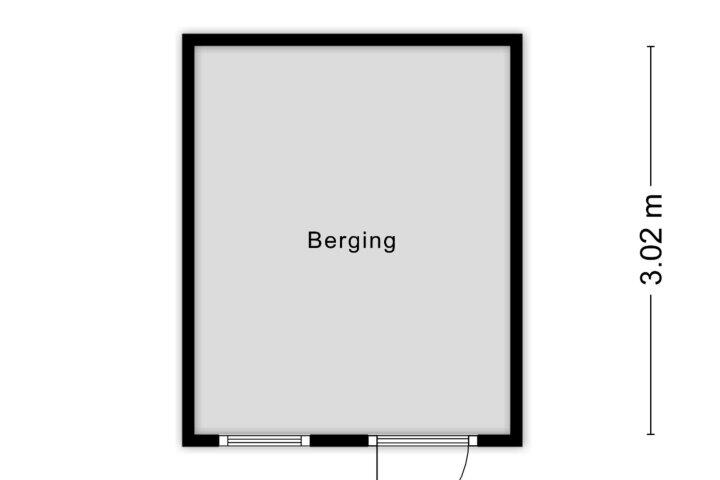 Plattegrond – Burgemeester Prinsensingel 75 B, Roosendaal